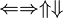 \Leftarrow \Rightarrow \Uparrow \Downarrow